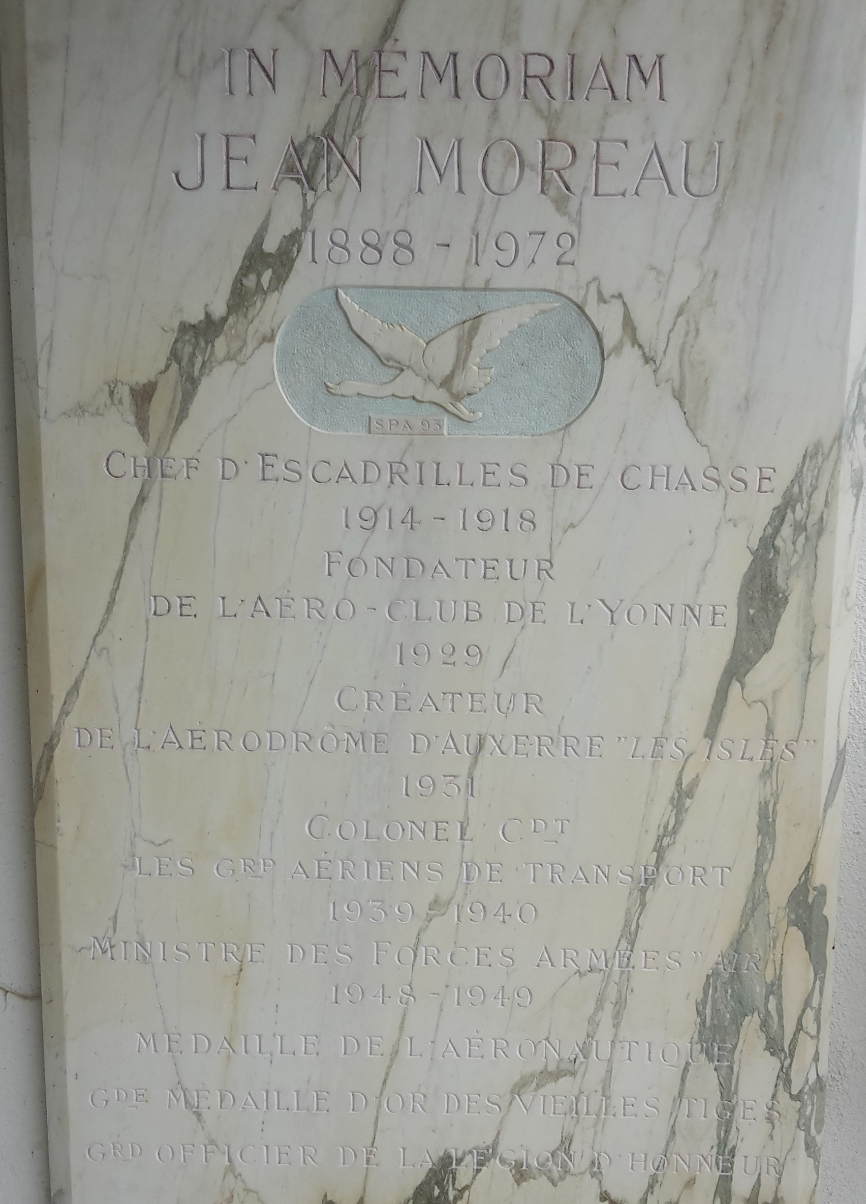 Plaque Jean Moreau